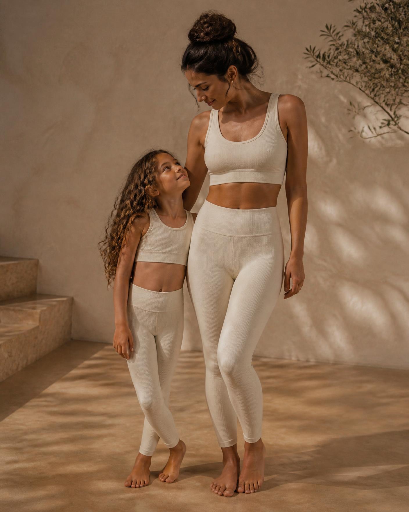 Mother and daughter in matching ARVORA activewear